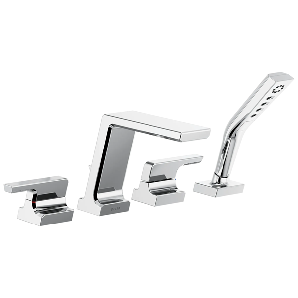 Delta - Pivotal Roman Tub With Hand Shower Trim