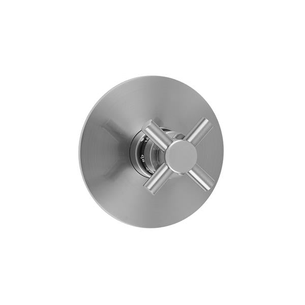 Jaclo - Round Plate With Contempo Cross Trim For Thermostatic Valves (J-TH34 & J-TH12)