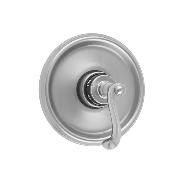 Jaclo - Round Step Plate With Ribbon Lever Trim For Thermostatic Valves (J-TH34 & J-TH12)