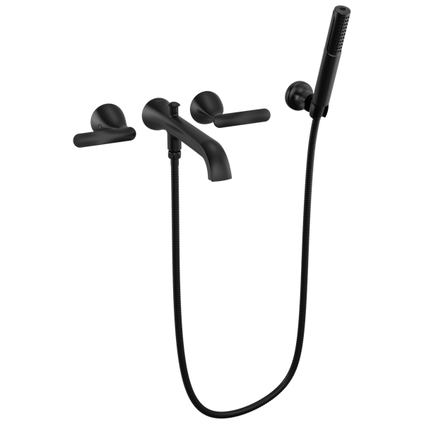 Delta - Bonacci Two Handle Wall Mount Tub Filler Trim With Hand Shower