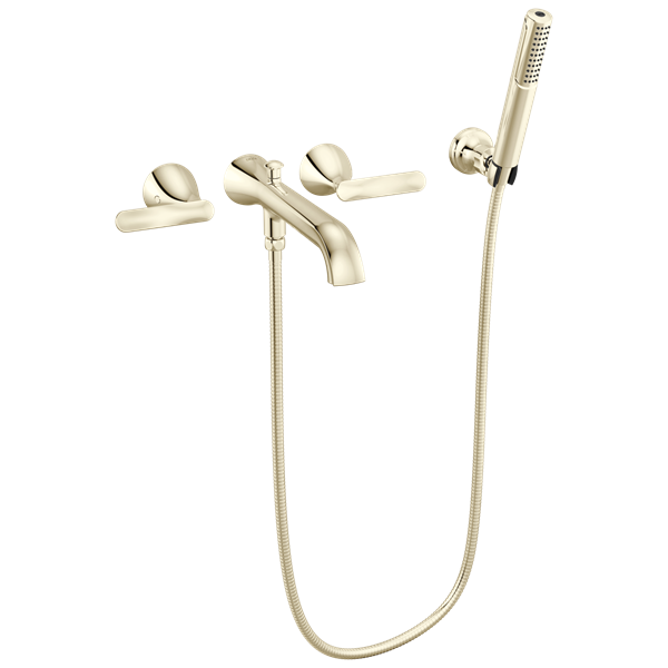 Delta - Bonacci Two Handle Wall Mount Tub Filler Trim With Hand Shower