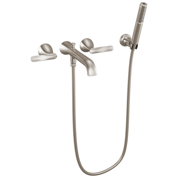Delta - Bonacci Two Handle Wall Mount Tub Filler Trim With Hand Shower