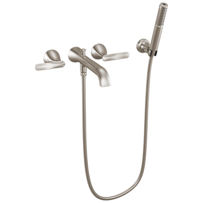 Delta - Bonacci Two Handle Wall Mount Tub Filler Trim With Hand Shower