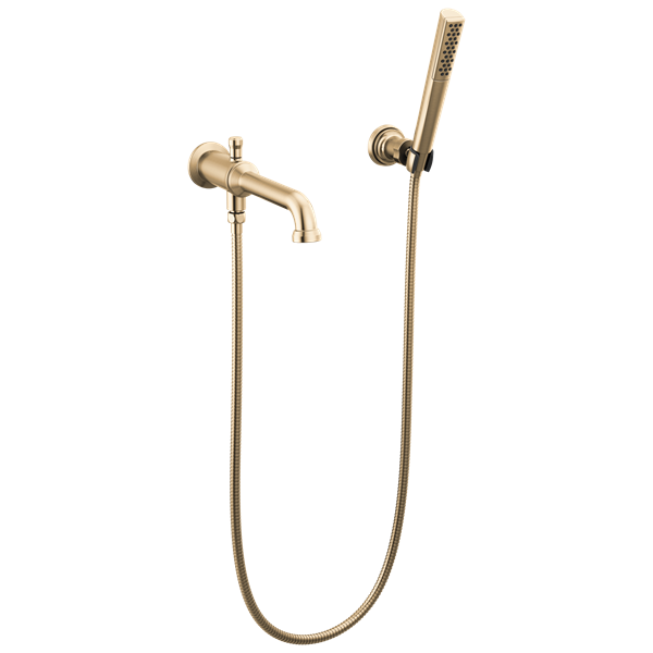 Delta - Broderick Wall Mount Tub Filler Trim With Hand Shower - Less Handles
