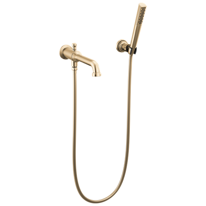 Delta - Broderick Wall Mount Tub Filler Trim With Hand Shower - Less Handles
