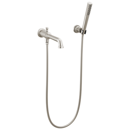 Delta - Broderick Wall Mount Tub Filler Trim With Hand Shower - Less Handles