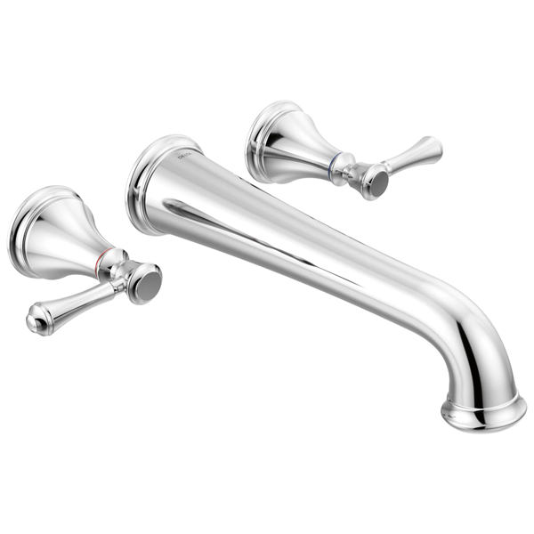 Delta - Cassidy Two Handle Wall Mount Tub Filler Trim