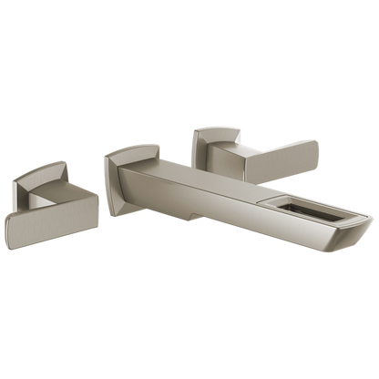 Brizo - Vettis Two-Handle Wall Mount Lavatory Faucet With Open-Flow Spout 1.2 GPM