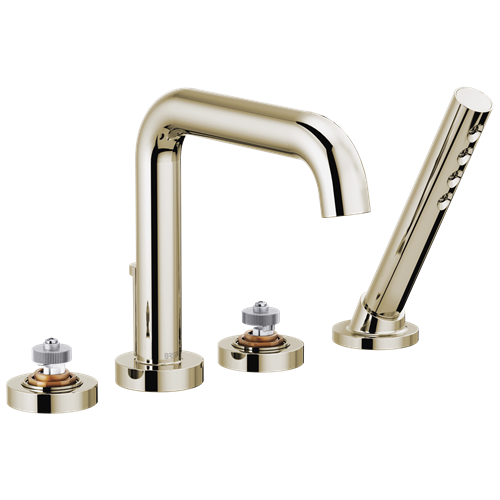 Brizo - Litze Roman Tub with Handshower - Less Handles – PlumbTile