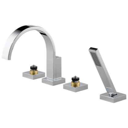 Brizo - Siderna Roman Tub Faucet with Hand Shower - Less Handles