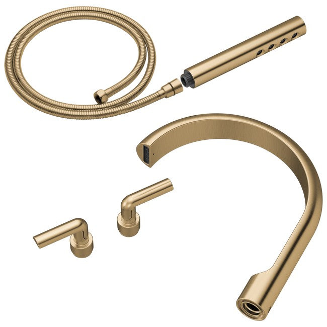 Brizo - Roccesco Two-Handle Tub Filler Trim Kit with Bent Lever Handles