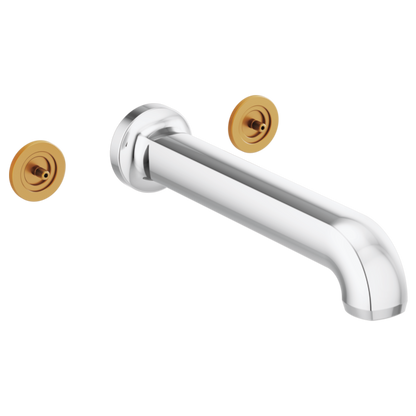 Brizo - Kintsu Two-Handle Wall Mount Tub Filler - Less Handles