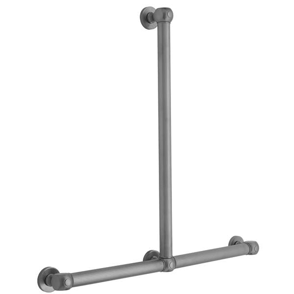Jaclo - T71 Reeded Transitional 24H x 24W T Grab Bar