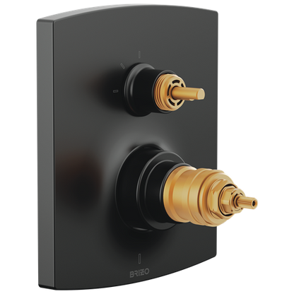 Brizo - Kintsu TempAssure Thermostatic Valve Trim with Integrated 3-Function Diverter Trim - Less Handles