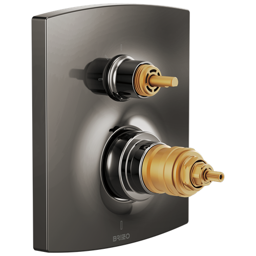 Brizo - Kintsu TempAssure Thermostatic Valve Trim with Integrated 3-Function Diverter Trim - Less Handles