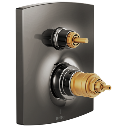Brizo - Kintsu TempAssure Thermostatic Valve Trim with Integrated 3-Function Diverter Trim - Less Handles
