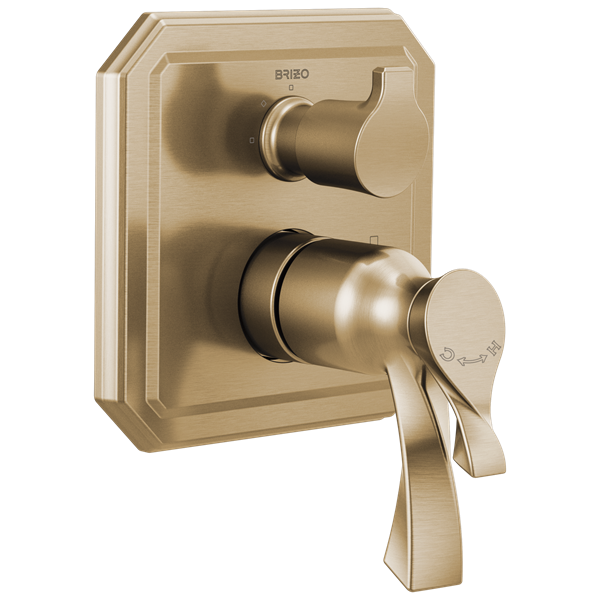 Brizo - Virage TempAssure Thermostatic Valve with Integrated 3-Function Diverter Trim