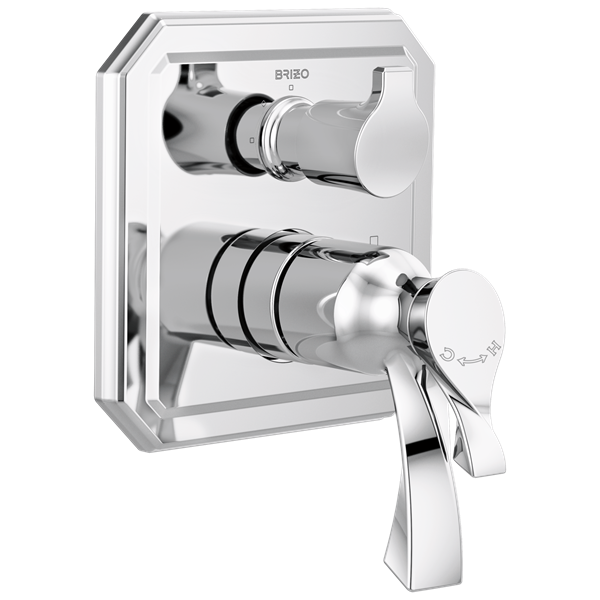 Brizo - Virage TempAssure Thermostatic Valve with Integrated 3-Function Diverter Trim