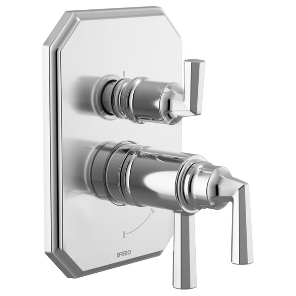 Brizo - Beauclere TempAssure Thermostatic Valve with Integrated 3-Function Diverter Trim