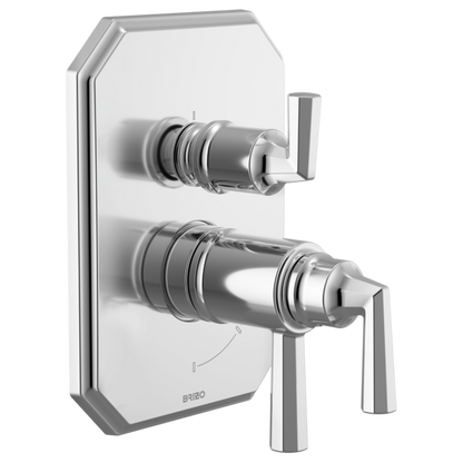 Brizo - Beauclere TempAssure Thermostatic Valve with Integrated 3-Function Diverter Trim