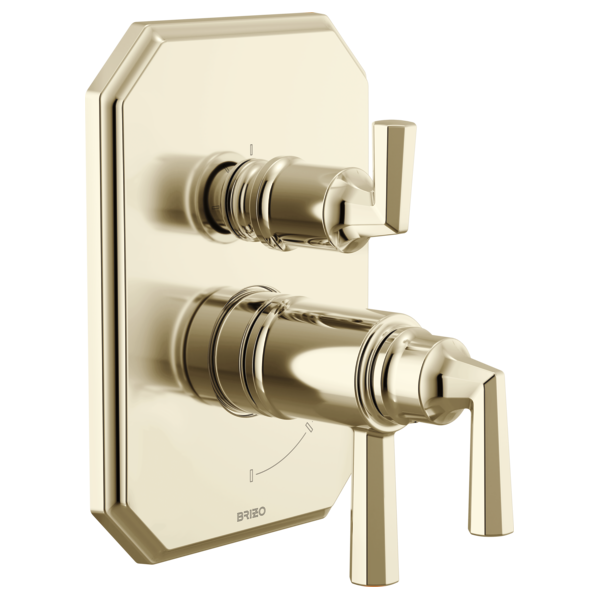 Brizo - Beauclere TempAssure Thermostatic Valve with Integrated 3-Function Diverter Trim
