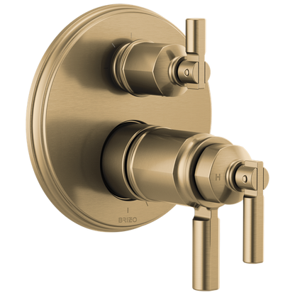 Brizo - Invari TempAssure Thermostatic Valve With Integrated 3-Function Diverter Trim