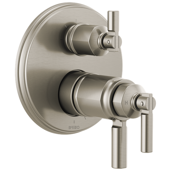 Brizo - Invari TempAssure Thermostatic Valve With Integrated 3-Function Diverter Trim