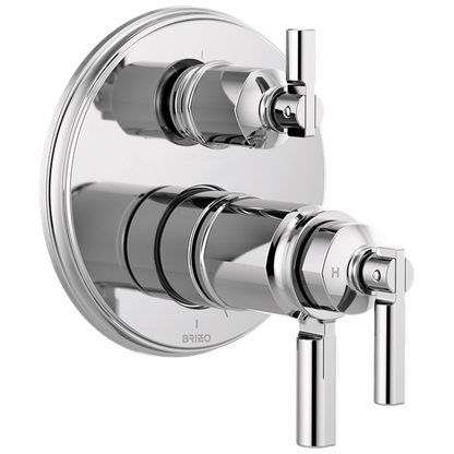 Brizo - Invari TempAssure Thermostatic Valve With Integrated 3-Function Diverter Trim
