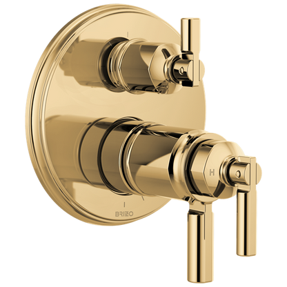 Brizo - Invari TempAssure Thermostatic Valve With Integrated 3-Function Diverter Trim