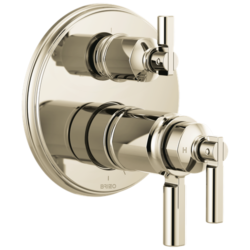 Brizo - Invari TempAssure Thermostatic Valve With Integrated 3-Function Diverter Trim