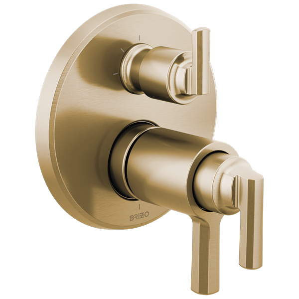 Brizo - Levoir TempAssure Thermostatic Valve With Integrated 3-Function Diverter Trim