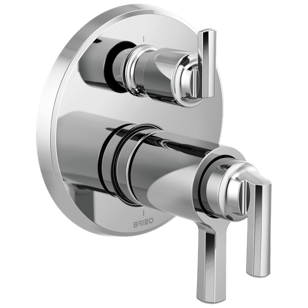 Brizo - Levoir TempAssure Thermostatic Valve With Integrated 3-Function Diverter Trim