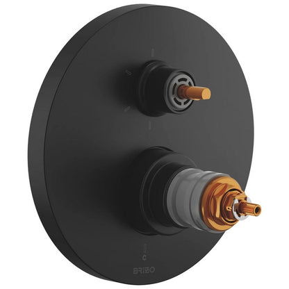 Brizo - Roccesco TempAssure Thermostatic Valve with Integrated 6-Function Diverter Trim - Less Handles