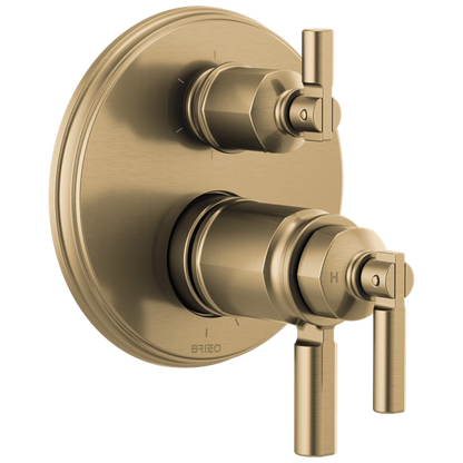 Brizo - Invari TempAssure Thermostatic Valve With Integrated 6-Function Diverter Trim