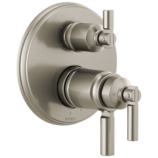 Brizo - Invari TempAssure Thermostatic Valve With Integrated 6-Function Diverter Trim