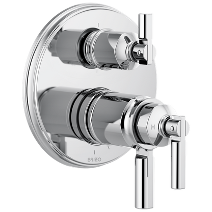 Brizo - Invari TempAssure Thermostatic Valve With Integrated 6-Function Diverter Trim