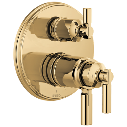 Brizo - Invari TempAssure Thermostatic Valve With Integrated 6-Function Diverter Trim