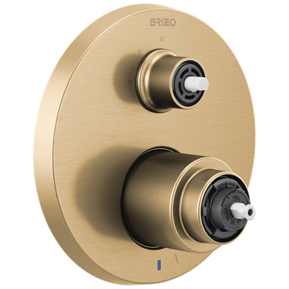 Brizo - Litze Pressure Balance Valve with Integrated 3-Function Diverter Trim - Less Handles