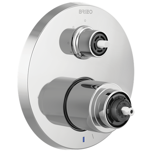 Brizo - Litze Pressure Balance Valve with Integrated 3-Function Diverter Trim - Less Handles