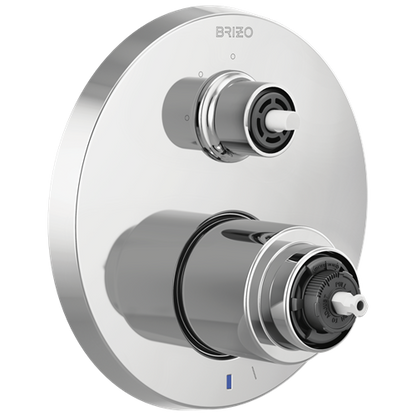 Brizo - Litze Pressure Balance Valve with Integrated 3-Function Diverter Trim - Less Handles