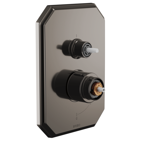 Brizo - Beauclere Pressure Balance Valve with Integrated 3-Function Diverter Trim - Less Handles