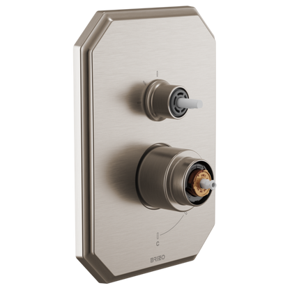 Brizo - Beauclere Pressure Balance Valve with Integrated 3-Function Diverter Trim - Less Handles