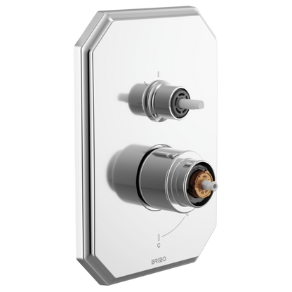 Brizo - Beauclere Pressure Balance Valve with Integrated 3-Function Diverter Trim - Less Handles