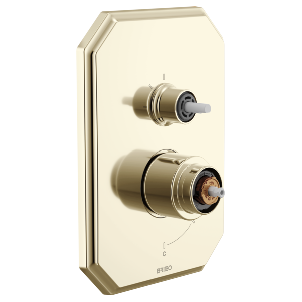 Brizo - Beauclere Pressure Balance Valve with Integrated 3-Function Diverter Trim - Less Handles