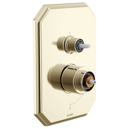 Brizo - Beauclere Pressure Balance Valve with Integrated 3-Function Diverter Trim - Less Handles
