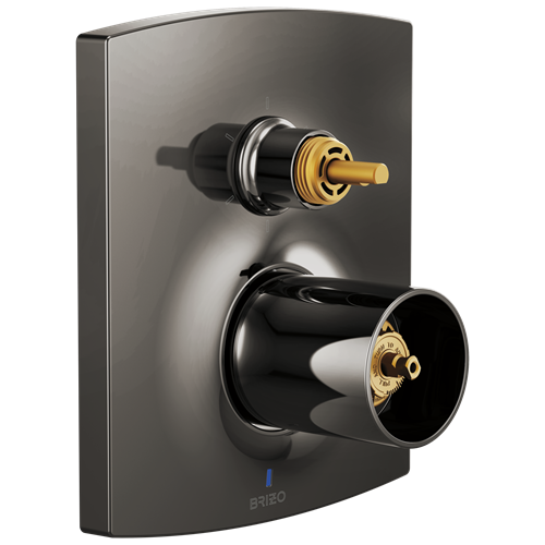 Brizo - Kintsu Pressure Balance Valve Trim with Integrated 6-Function Diverter Trim - Less Handles
