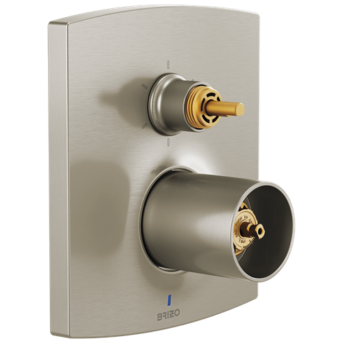 Brizo - Kintsu Pressure Balance Valve Trim with Integrated 6-Function Diverter Trim - Less Handles