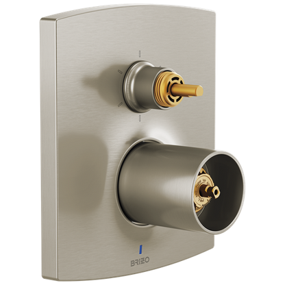 Brizo - Kintsu Pressure Balance Valve Trim with Integrated 6-Function Diverter Trim - Less Handles