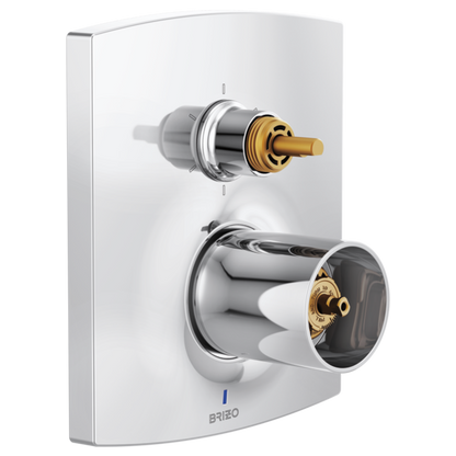 Brizo - Kintsu Pressure Balance Valve Trim with Integrated 6-Function Diverter Trim - Less Handles