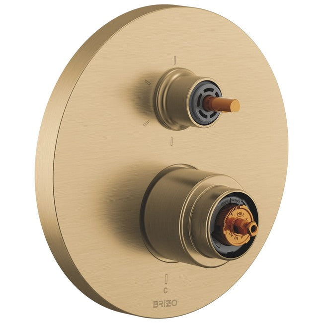 Brizo - Roccesco Pressure Balance Valve with Integrated 6-Function Diverter Trim - Less Handles